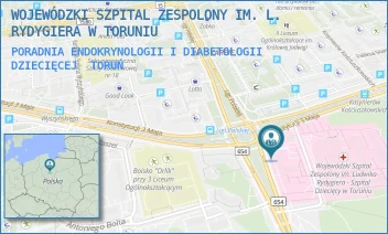 PORADNIA ENDOKRYNOLOGII I DIABETOLOGII DZIECIĘCEJ - WOJEWÓDZKI SZPITAL ZESPOLONY IM. L. RYDYGIERA W TORUNIU - KONSTYTUCJI 3 MAJA 40/-,  TORUŃ