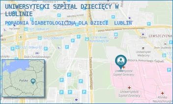 PORADNIA DIABETOLOGICZNA DLA DZIECI - UNIWERSYTECKI SZPITAL DZIECIĘCY W LUBLINIE - PROF. ANTONIEGO GĘBALI 6,  LUBLIN