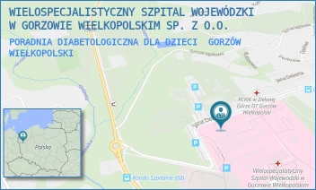 PORADNIA DIABETOLOGICZNA DLA DZIECI - WIELOSPECJALISTYCZNY SZPITAL WOJEWÓDZKI W GORZOWIE WIELKOPOLSKIM SP. Z O.O. - UL. JANA DEKERTA 1,  GORZÓW WIELKOPOLSKI