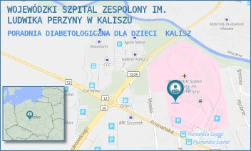 PORADNIA DIABETOLOGICZNA DLA DZIECI - WOJEWÓDZKI SZPITAL ZESPOLONY IM. LUDWIKA PERZYNY W KALISZU - POZNAŃSKA 79, KALISZ