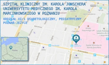 ODDZIAŁ XI/1 DIABETOLOGICZNY, PEDIATRYCZNY - SZPITAL KLINICZNY IM. KAROLA JONSCHERA UNIWERSYTETU MEDYCZNEGO IM. KAROLA MARCINKOWSKIEGO W POZNANIU - SZPITALNA 27/33, POZNAŃ-JEŻYCE