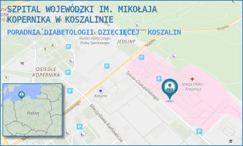 PORADNIA DIABETOLOGII DZIECIĘCEJ - SZPITAL WOJEWÓDZKI IM. MIKOŁAJA KOPERNIKA W KOSZALINIE - CHAŁUBIŃSKIEGO 7, KOSZALIN